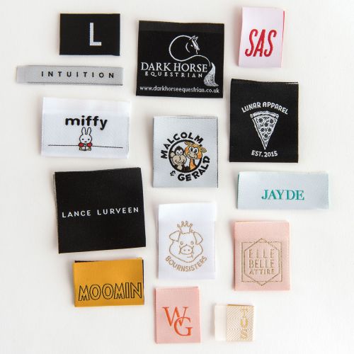 How to make upcycled fabric clothing labels!  Fabric labels, Sewing  labels, Clothing labels